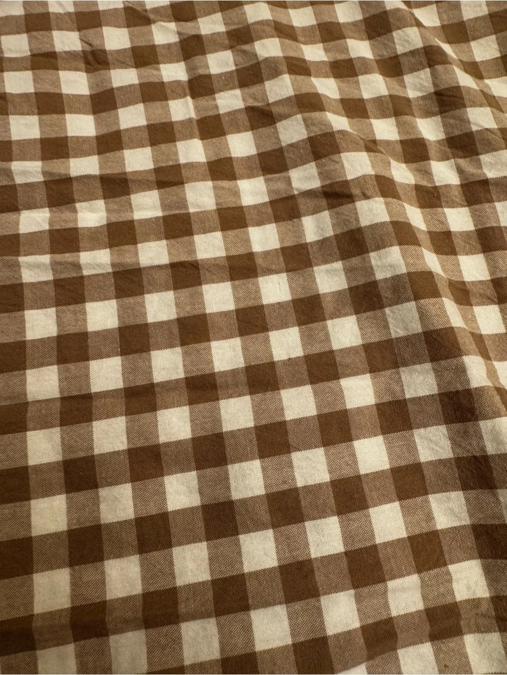 N/A gingham ruffled
